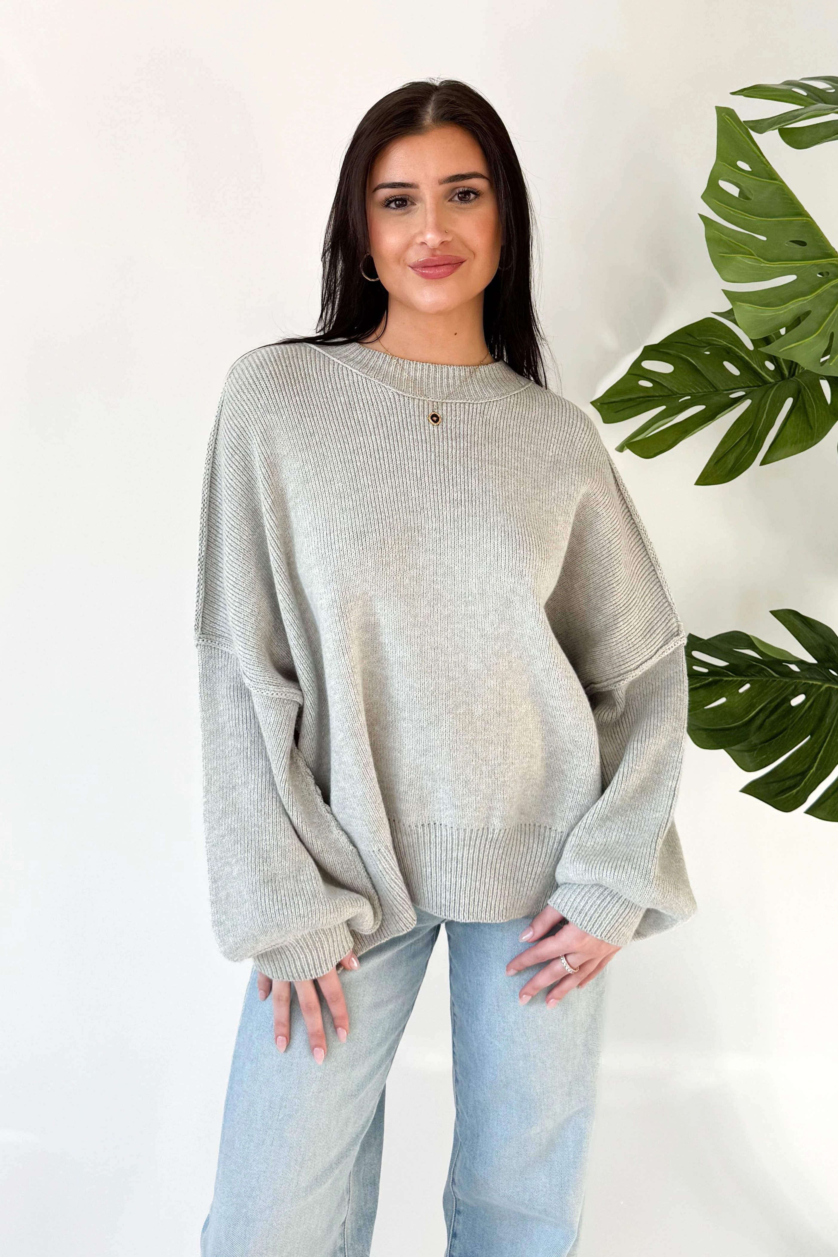Martha Sweater in Grey | Grey Bandit