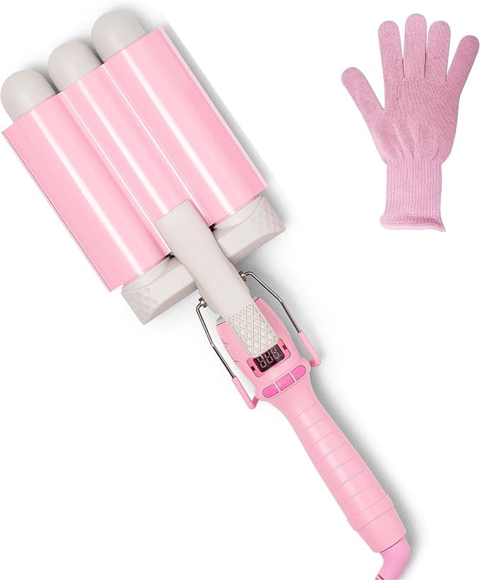 Mermade PRO Hair Waver 1.25" - 3 Barrel Curling Iron 1 1/4 Inch, Ceramic Barrel Waver Tool for Th... | Amazon (US)
