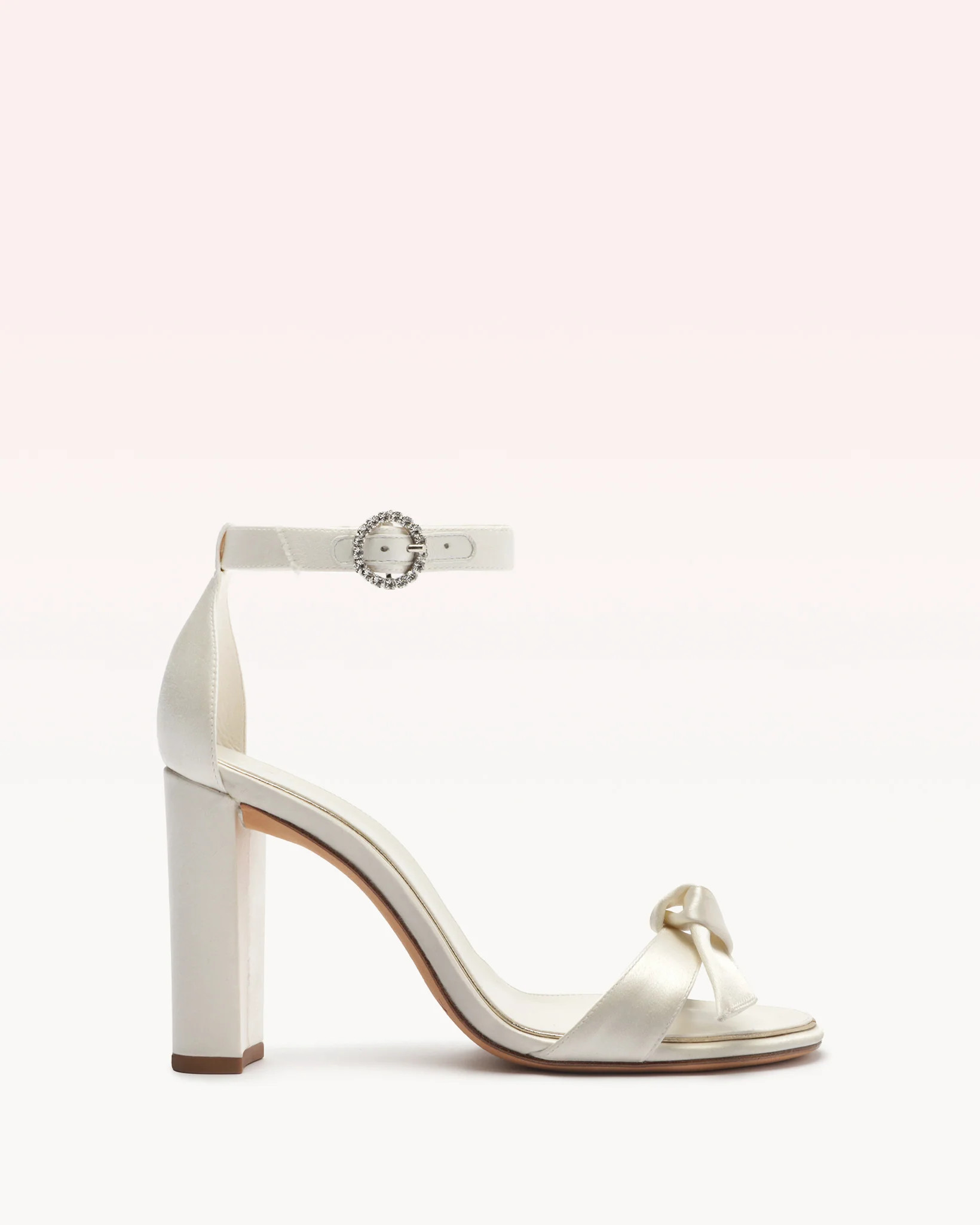 Clarita Bridal Block 90 Satin Bianco | Alexandre Birman