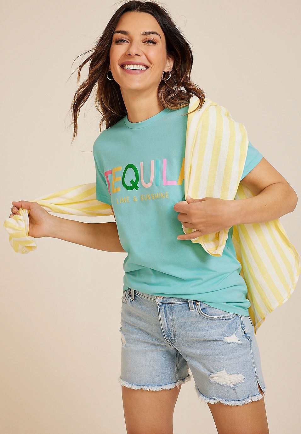 Tequila Lime And Sunshine Graphic Tee | Maurices