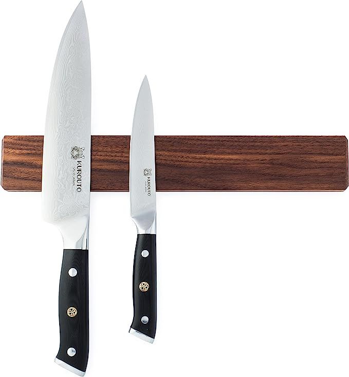 Walnut Magnetic Knife Holder For Wall- Functionality as Knife Magnet, Magnetic Strip, Magnetic Kn... | Amazon (US)