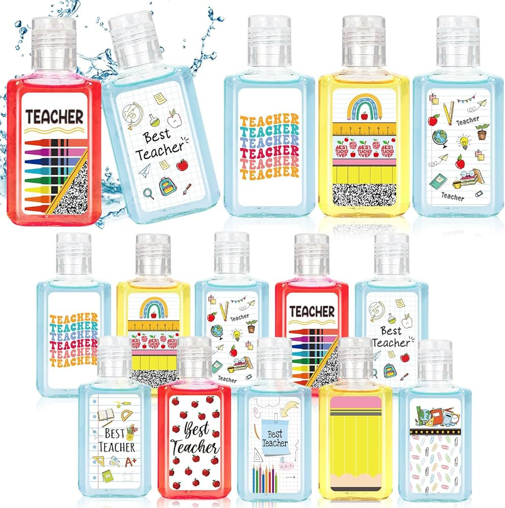 50 Pcs Teachers Appreciation Gift Hand Sanitizers Bulk Teachers Appreciation Week Gifts Natural S... | Amazon (US)