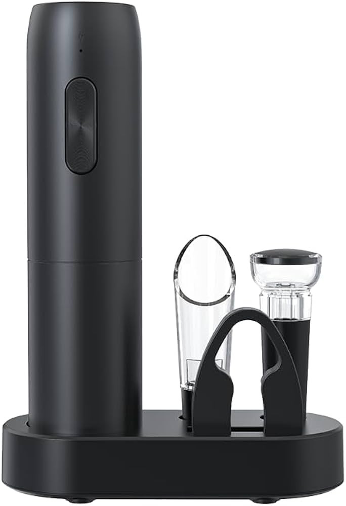 Rechargeable Electric Wine Opener, 5 in 1 set with Automatic Electric Wine Bottle Corkscrew Opene... | Amazon (US)