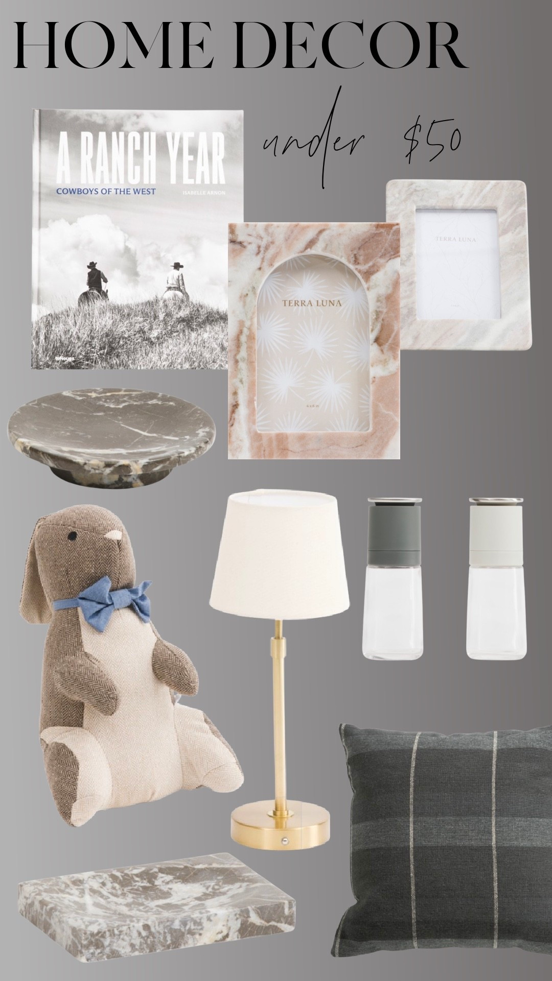 Home decor under $50 that still feels elevated 🤍
These are the small details I love using to layer a space — marble accents, cozy textures, and timeless pieces that don’t feel trendy or disposable.

Everything here is affordable, neutral, and easy to mix into almost any home.

#LTKHome #LTKSaleAlert #LTKKids