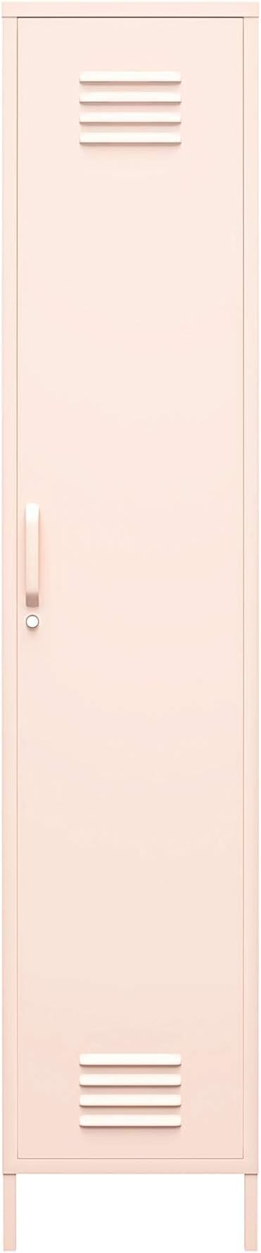 REALROOMS Shadwick 1 Door Tall Single Metal Locker Style Storage Cabinet, Pink | Amazon (US)
