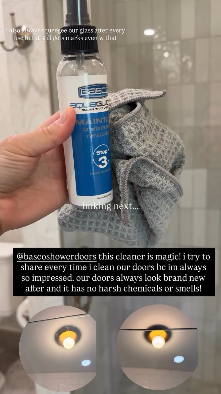 i swear by this cleaner for our glass shower doors. no chemicals and no smell 

#LTKHome #LTKmorningroutine #LTKdayinmylife