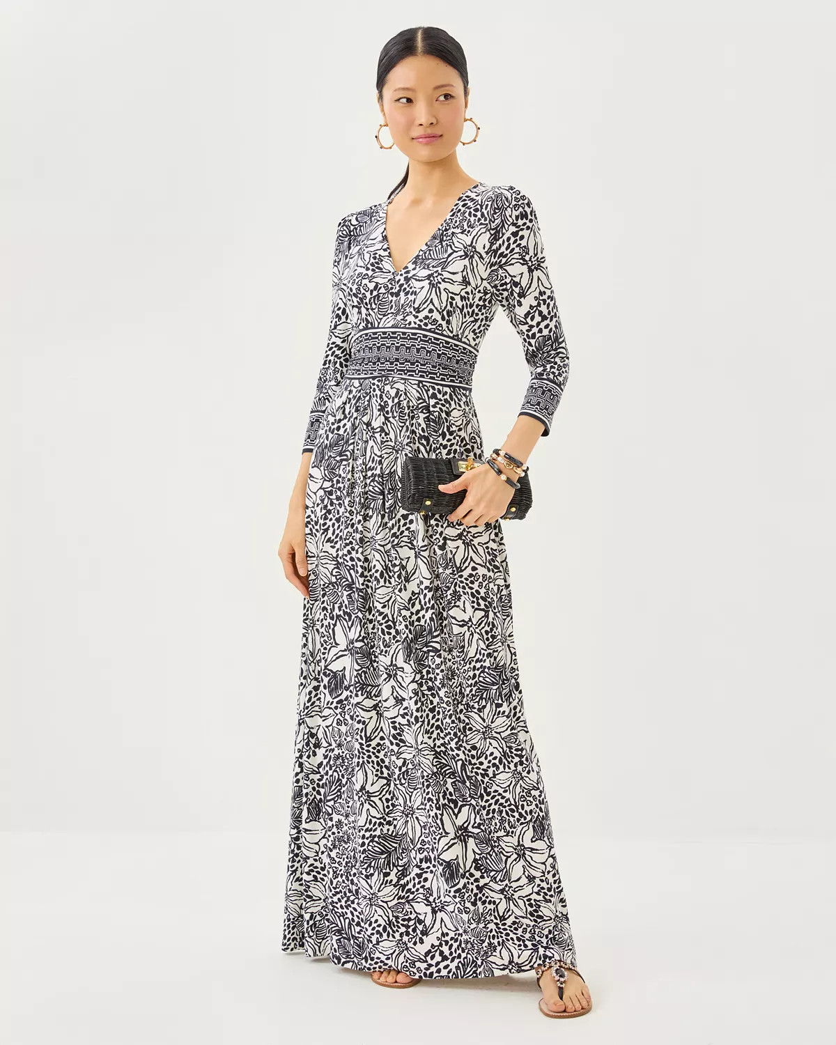 Roslynne V-Neck Maxi Dress | Lilly Pulitzer