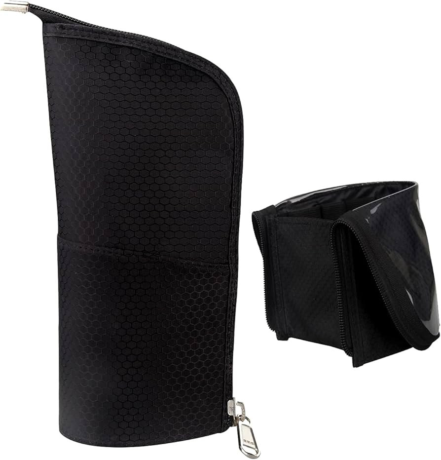 Makeup Brush Case Makeup Brush Holder Travel Professional Cosmetic Bag Artist Storage Bag Stand-u... | Amazon (US)