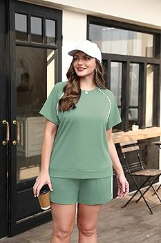 Sampeel 2 Piece Sets for Women Summer Lounge Matching Sets Airport Vacation Outfits Spring Fashio... | Amazon (US)