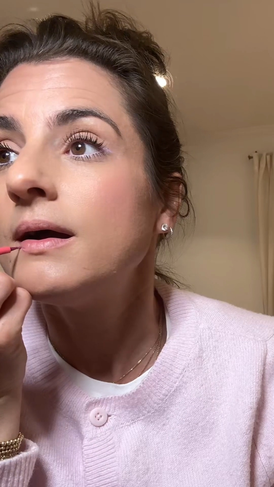 Makeup routine for virtual tv segment 