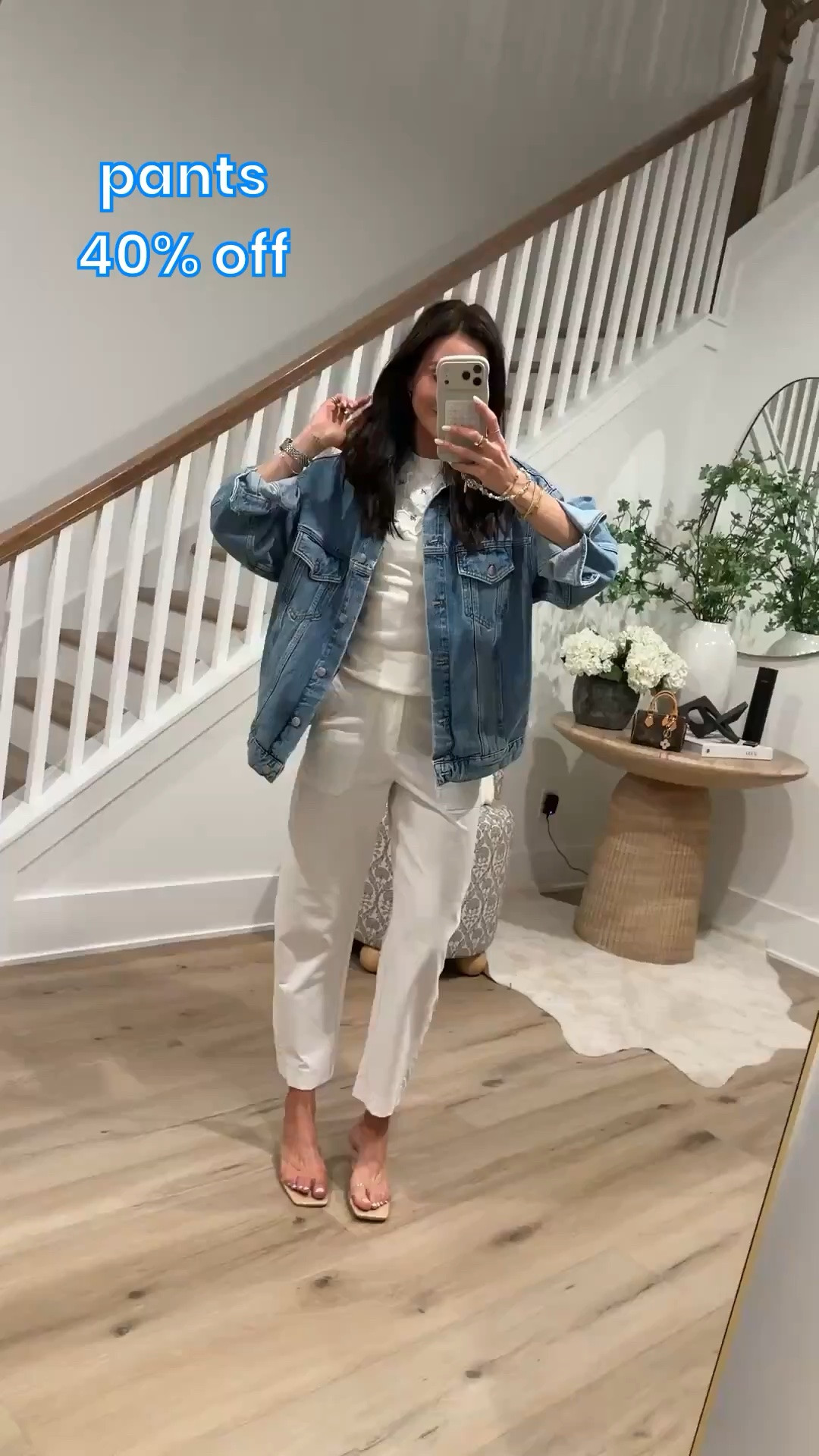 ATHLETA SALE white pants 40% off, sale price $83.

#LTKootd #LTKSaleAlert #LTKOver40