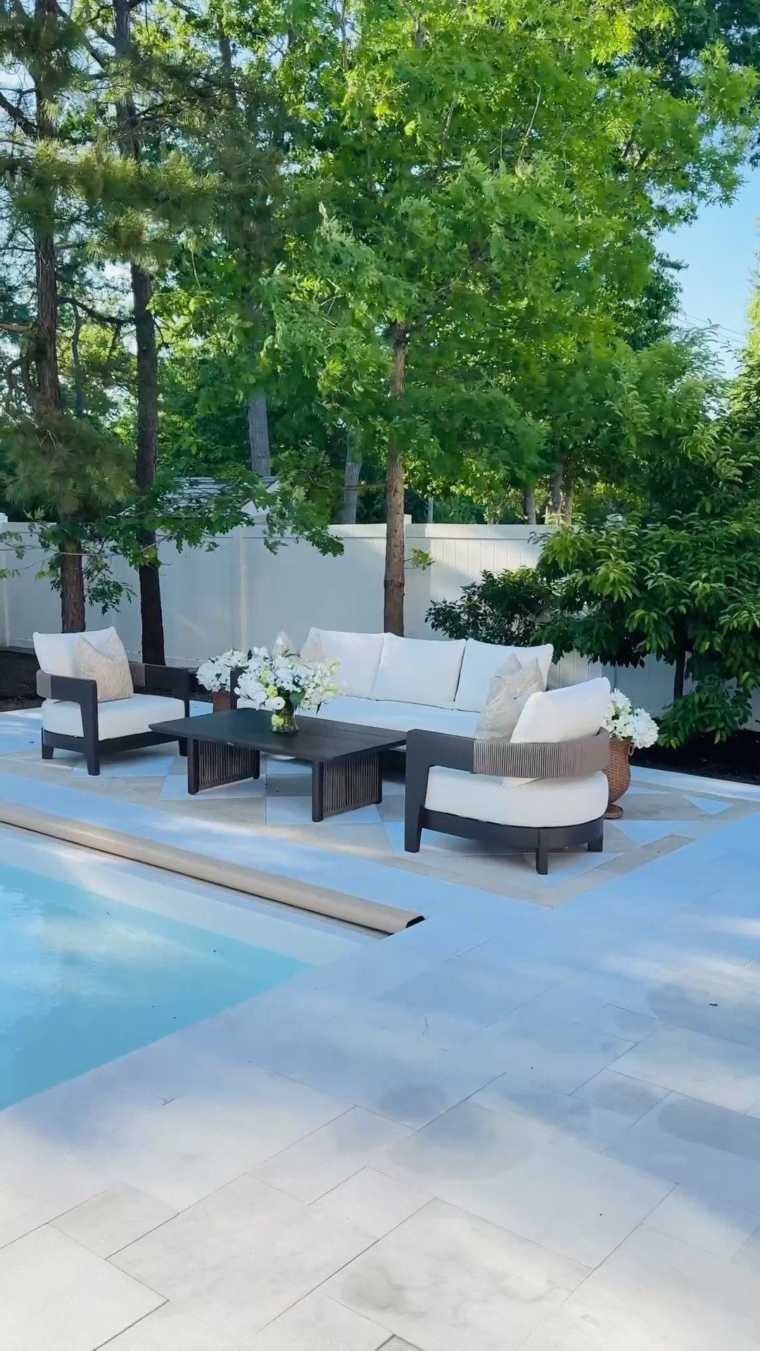 The moment you decorate your dream backyard for the very first time after months of renovation… The feeling is like no other 🫶✨🌿🤍

Now on the hunt for some pool loungers!

Shop all my outdoor furnishings from Amazon & Wayfair!

Outdoor entertainment 
Outdoor living 
Outdoor furniture 
Poolside living 
Pool essentials
Backyard essentials