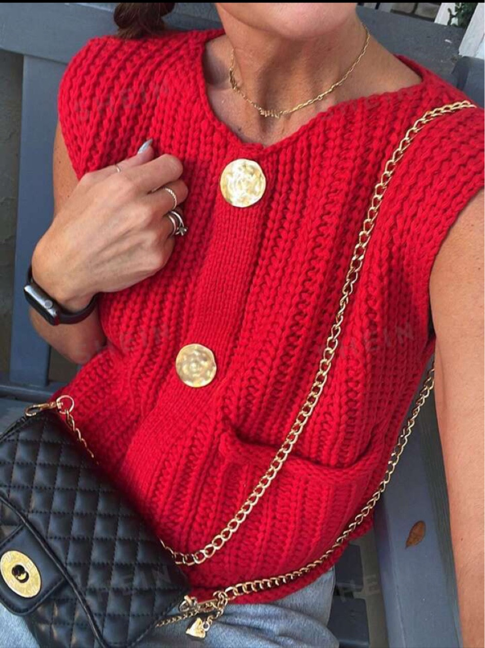 Sleeveless sweater vest for women / SHEIN sweater 