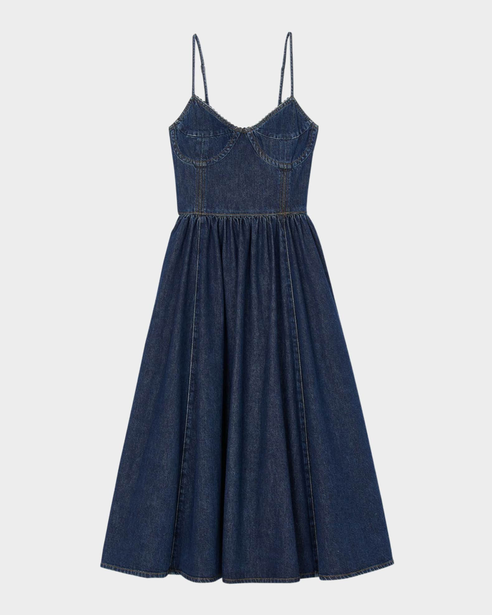 Sophie Denim Midi Dress | Neiman Marcus
