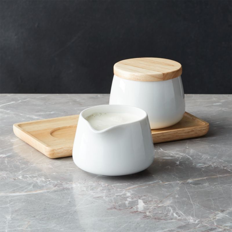 Merge Cream and Sugar Set + Reviews | Crate & Barrel | Crate & Barrel