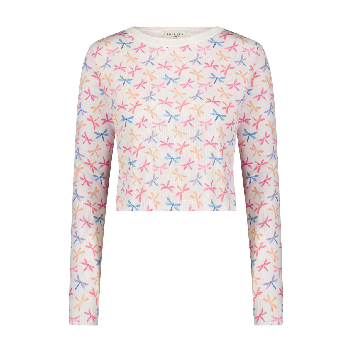 DRAGONFLY Print NELL CROP SLOUCHY | Polkadot England