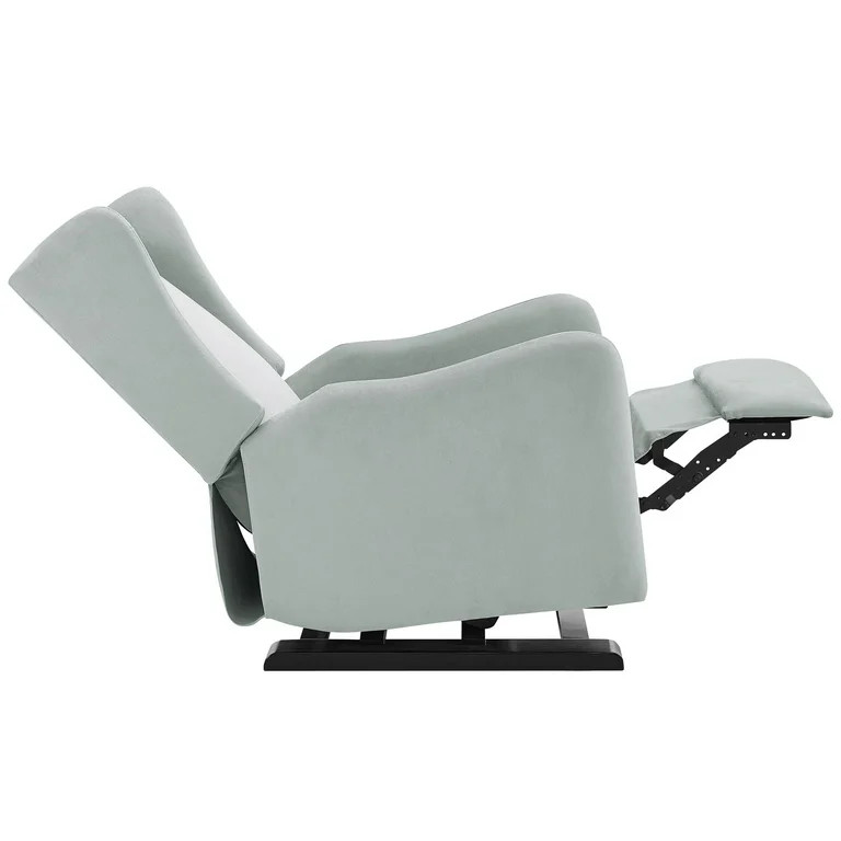 Baby Relax Rylee Tall Wingback Glider Recliner Chair, Light Gray Linen | Walmart (US)