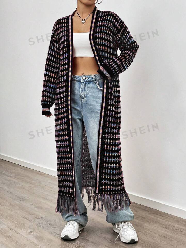 Women's Open Front Long Sleeve Cardigan | SHEIN