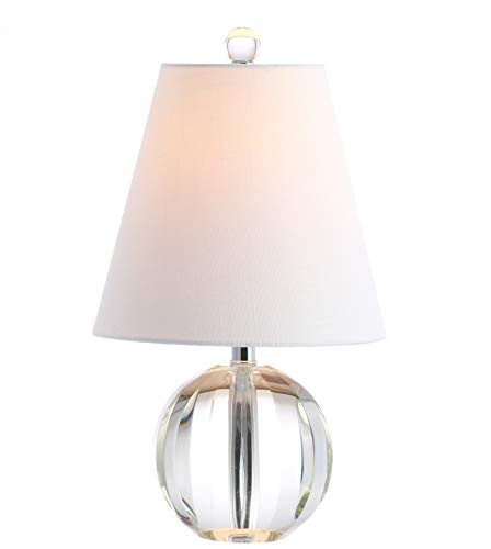 JONATHAN Y JYL2079A Goddard 16" Crystal Ball/Metal LED Table Lamp Glam Transitional Bedside Desk Nightstand Lamp for Bedroom Living Room Office College Bookcase LED Bulb Included, Clear | Amazon (US)