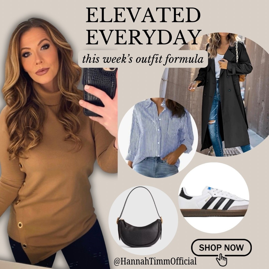 This week’s elevated everyday outfit formula 🤎

• classic trench coat
• relaxed button down shirt
• straight leg denim
• retro sneakers
• simple shoulder bag

These are the kinds of pieces I reach for again and again because they’re timeless, easy to mix and match, and instantly make an outfit feel put together.

The trench + sneaker combo is one of my favorite casual chic spring outfits right now. Perfect for travel days, errands, coffee meetings, or everyday style when you still want to look polished.

Everything is linked in my LTK so you can recreate the look.

#ltkstyle #ltkfashion #springoutfit #everydayoutfit #capsulewardrobe #classicfashion #streetstyleinspo #ltkcreator #effortlessstyle