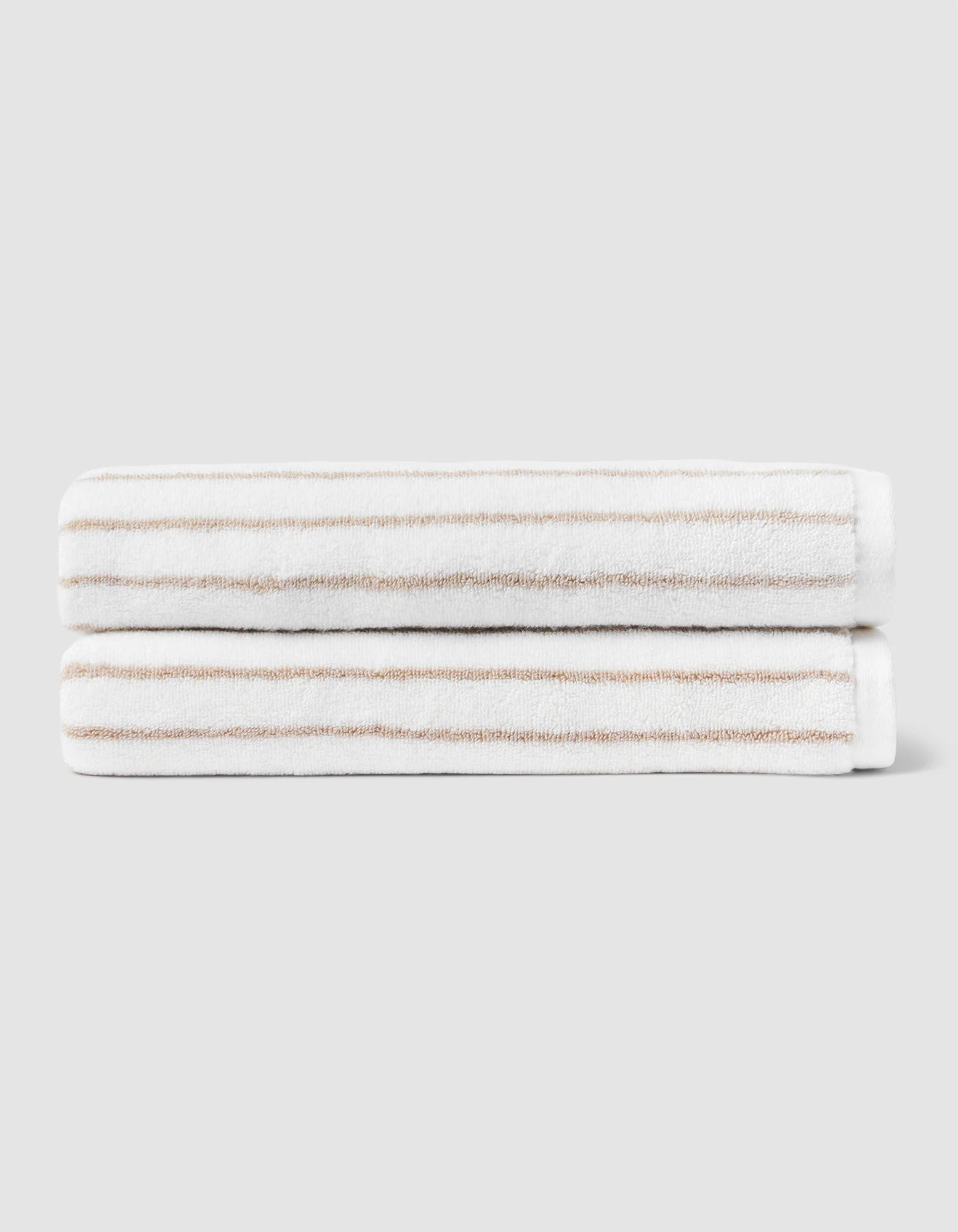Luxe Bath Towels in Sand Stripe - Cozy Earth | Cozy Earth