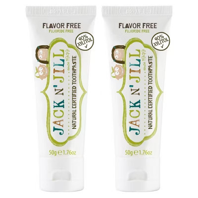 Jack N' Jill Natural Certified Toothpaste Flavor Free |Toothpaste for Baby, Kids | Free Training Toothpaste For Toddlers - 1.76 oz (PACK OF 2) | Target