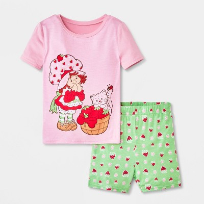 Toddler Girls' 2pc Strawberry Shortcake Pajama Set - Pink 4T | Target