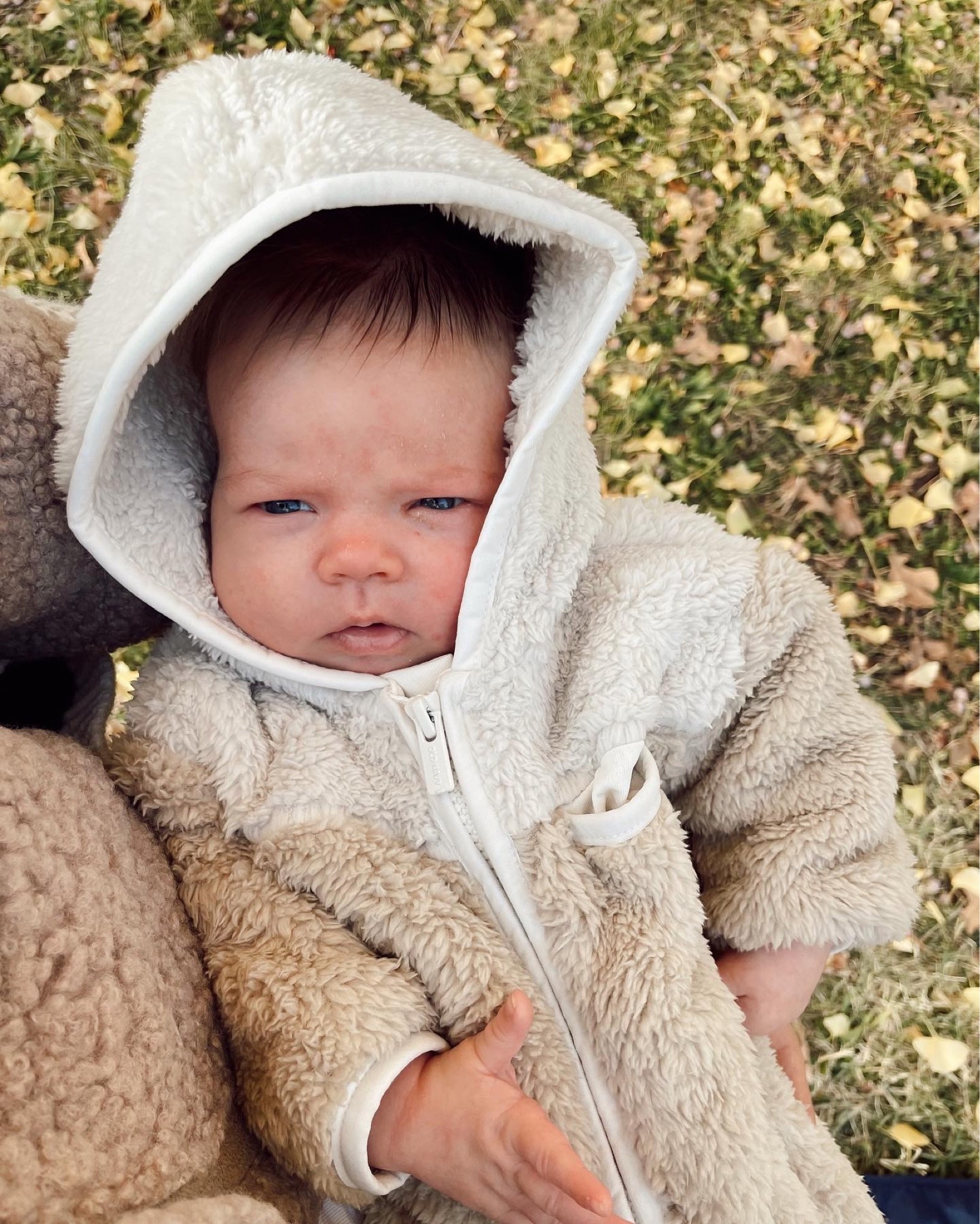 Palmer’s Sherpa onesie. From old navy! 

#LTKsalealert #LTKSeasonal #LTKbaby