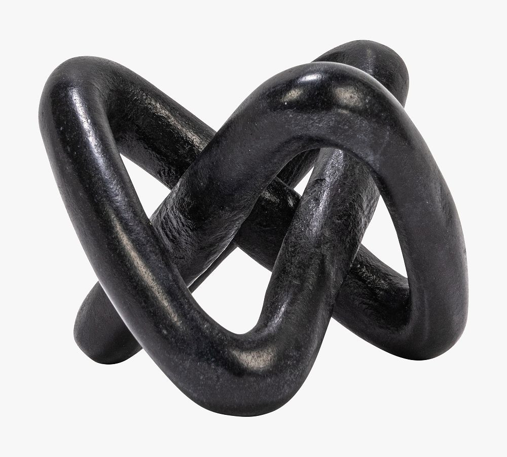 Variegated Marble Link Knot Decorative Object | Pottery Barn (US)