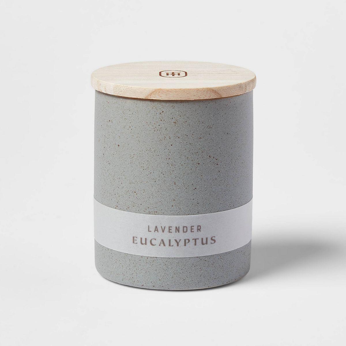 15oz Matte Textured Ceramic Wooden Wick Candle Gray/Fresh Linen and Sea Salt - Threshold™ | Target