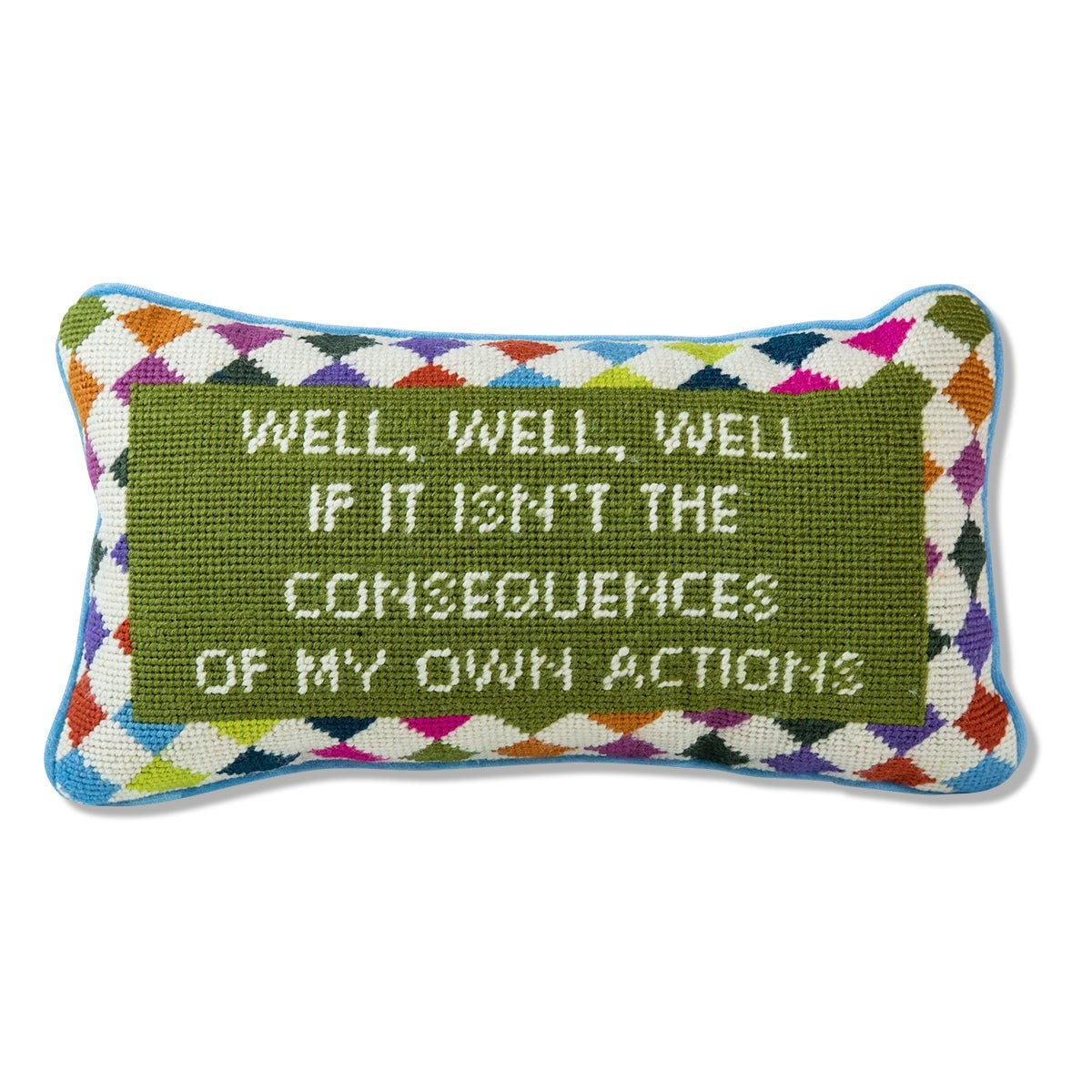 Well Well Well Needlepoint Pillow | Furbish Studio