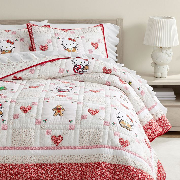 Hello Kitty® Gingerbread Quilt | Pottery Barn Teen