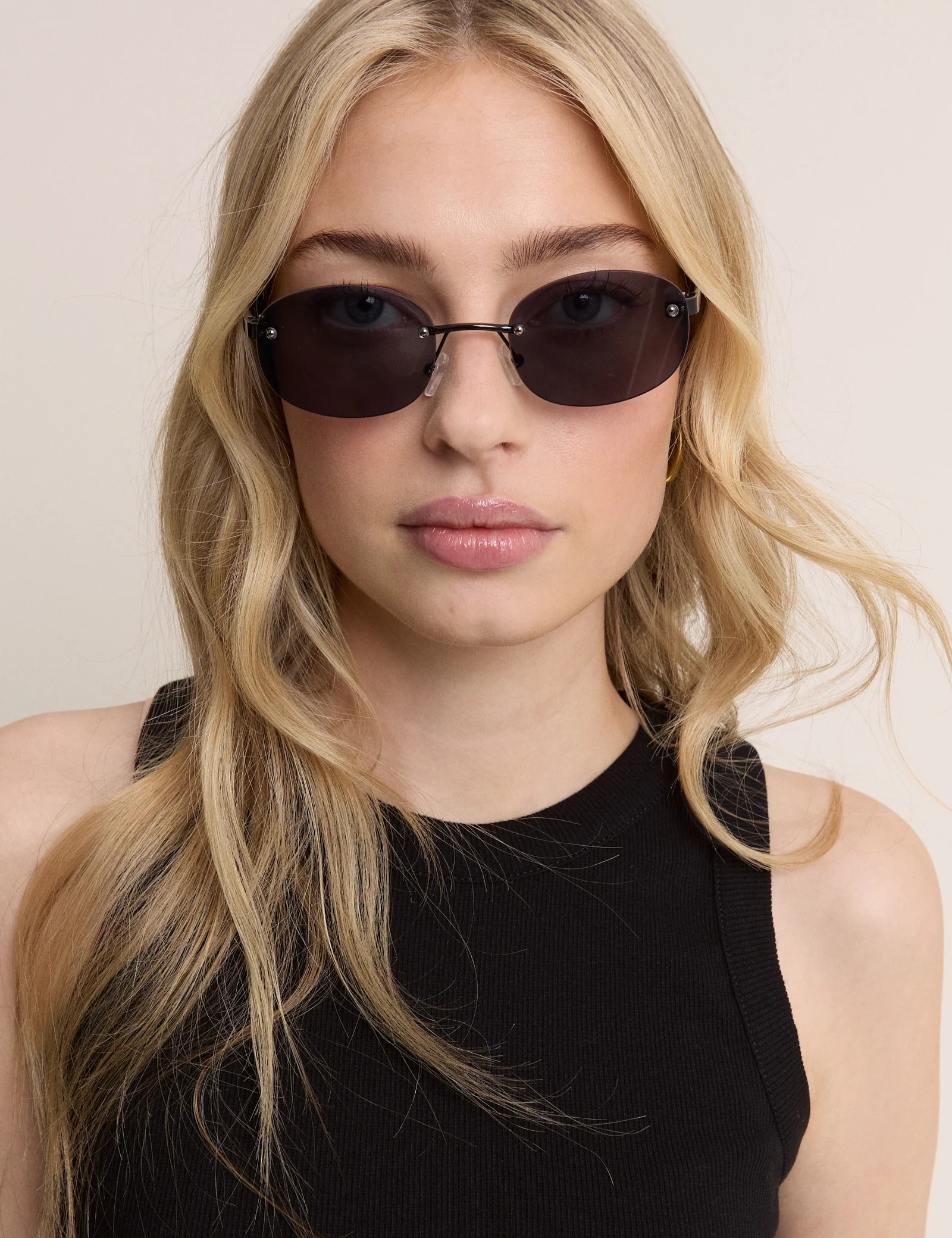 Black Oval Flare Sunglasses | Nobody's Child
