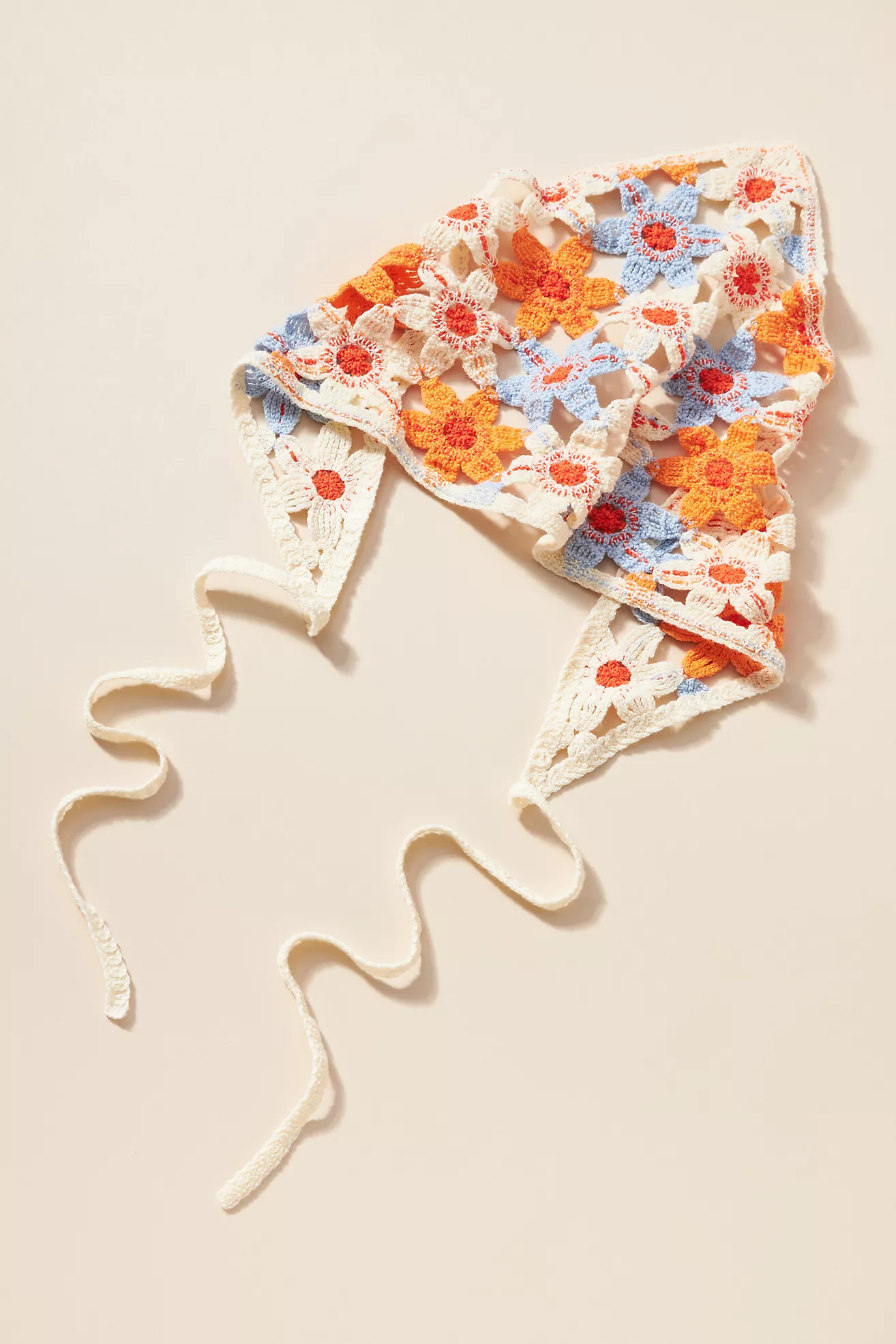 Floral Crochet Hair Scarf | Anthropologie (US)