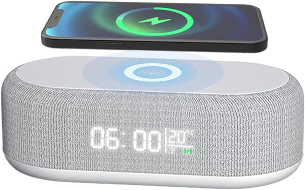 Wallfire Digital Alarm Clock with Wireless Charging,Multifunctional Digital Alarm Clock with Temp... | Amazon (CA)
