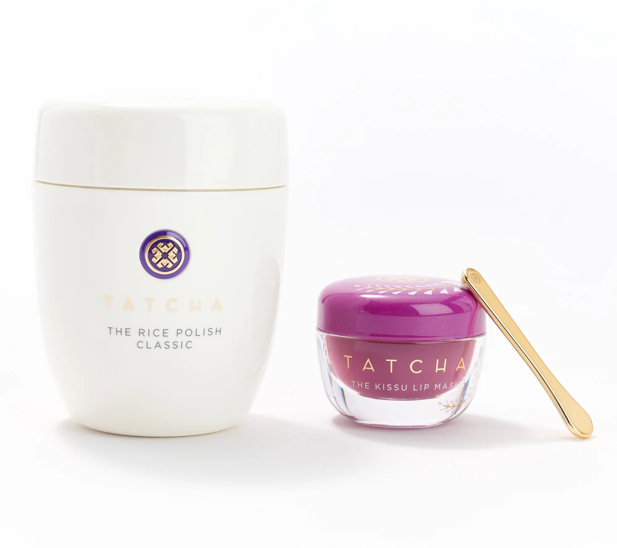 TATCHA Rice Polish & Kissu Lip Mask - QVC.com | QVC