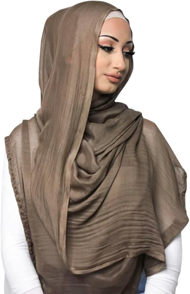 Women's Hijab Viscose Hijab for Women Muslim Cotton Hijab Fashion Hijab Scarf | Amazon (US)