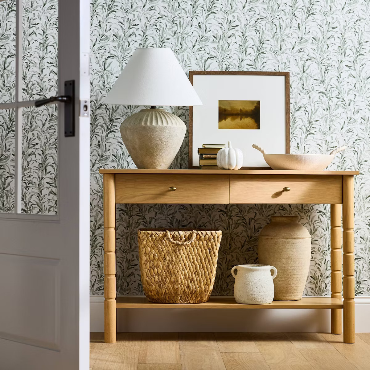 48" Modern Wooden Console Table with Drawer Brown - Threshold™ designed with Studio McGee | Target