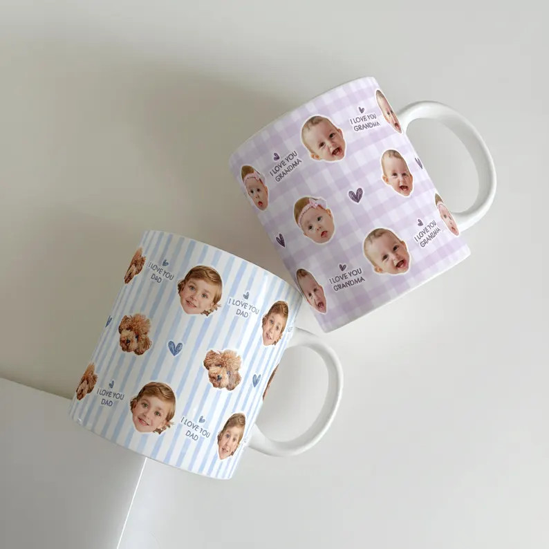 Personalized Photo Mug, Custom Coffee Mug, Baby Face Cup, Custom Baby Mug, Grandma Gift, Grandpa ... | Etsy (US)