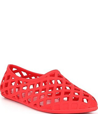 Jeffrey Campbell Jellz Matte Jelly Slip On Flats - 9 | Dillard's