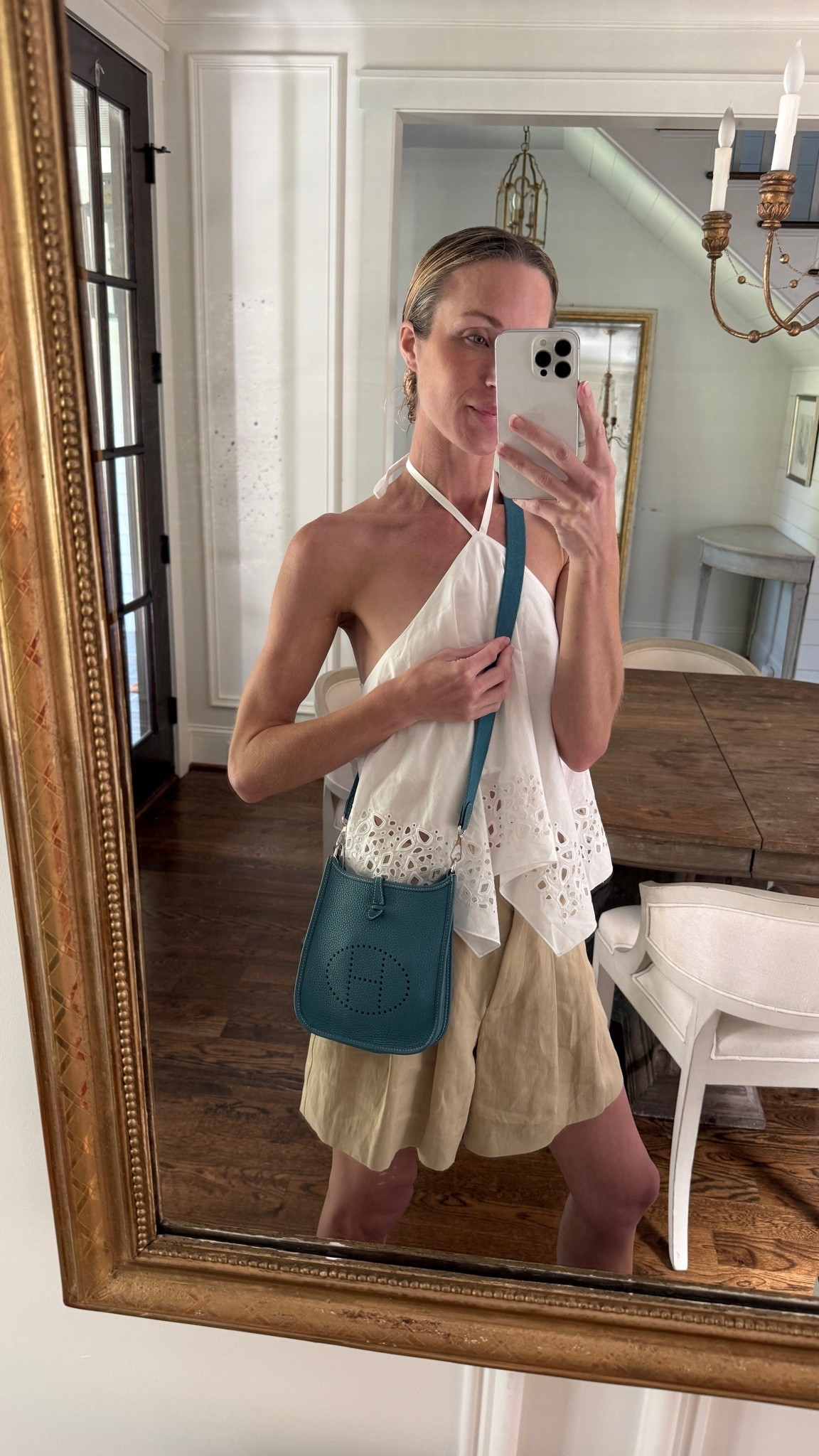 S ALC top, 2 @Veronica Beard shorts, @Vivrelle bag borrowed 

summer outfits, casual summer outfit, summer tops, summer bag, summer shorts, elevated shorts, summer outfit inspiration, summer looks

#LTKgrwm #LTKootd #LTKSeasonal