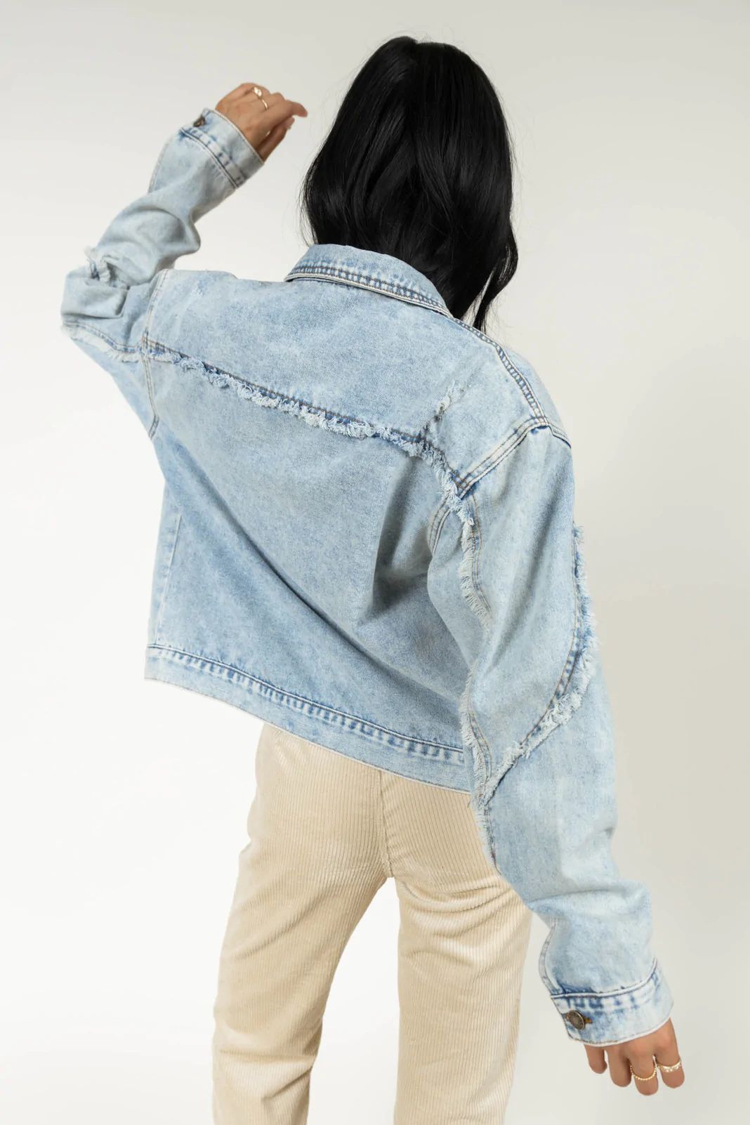 Zoya Denim Jacket - L / Light Wash - böhme | Bohme