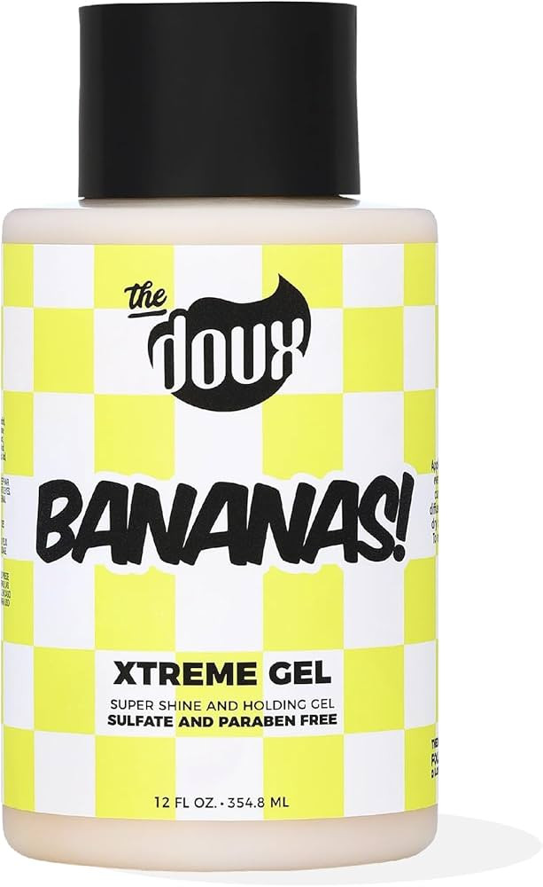 The Doux BANANAS Xtreme Hold Hair Gel, Strong Hold Styling Gel, 12 oz | Amazon (US)