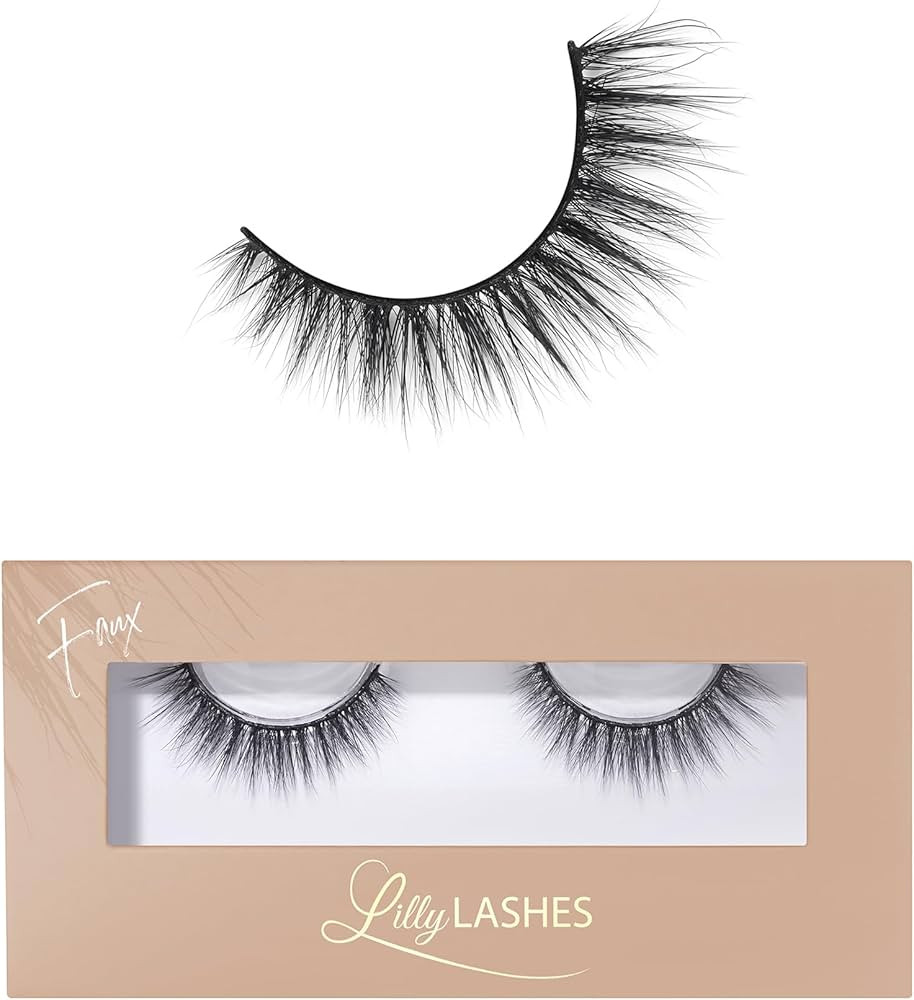 Lilly Lashes Everyday Bare It All Faux Mink Lashes False Eyelashes Natural Look Faux Cat Eye Lash... | Amazon (US)