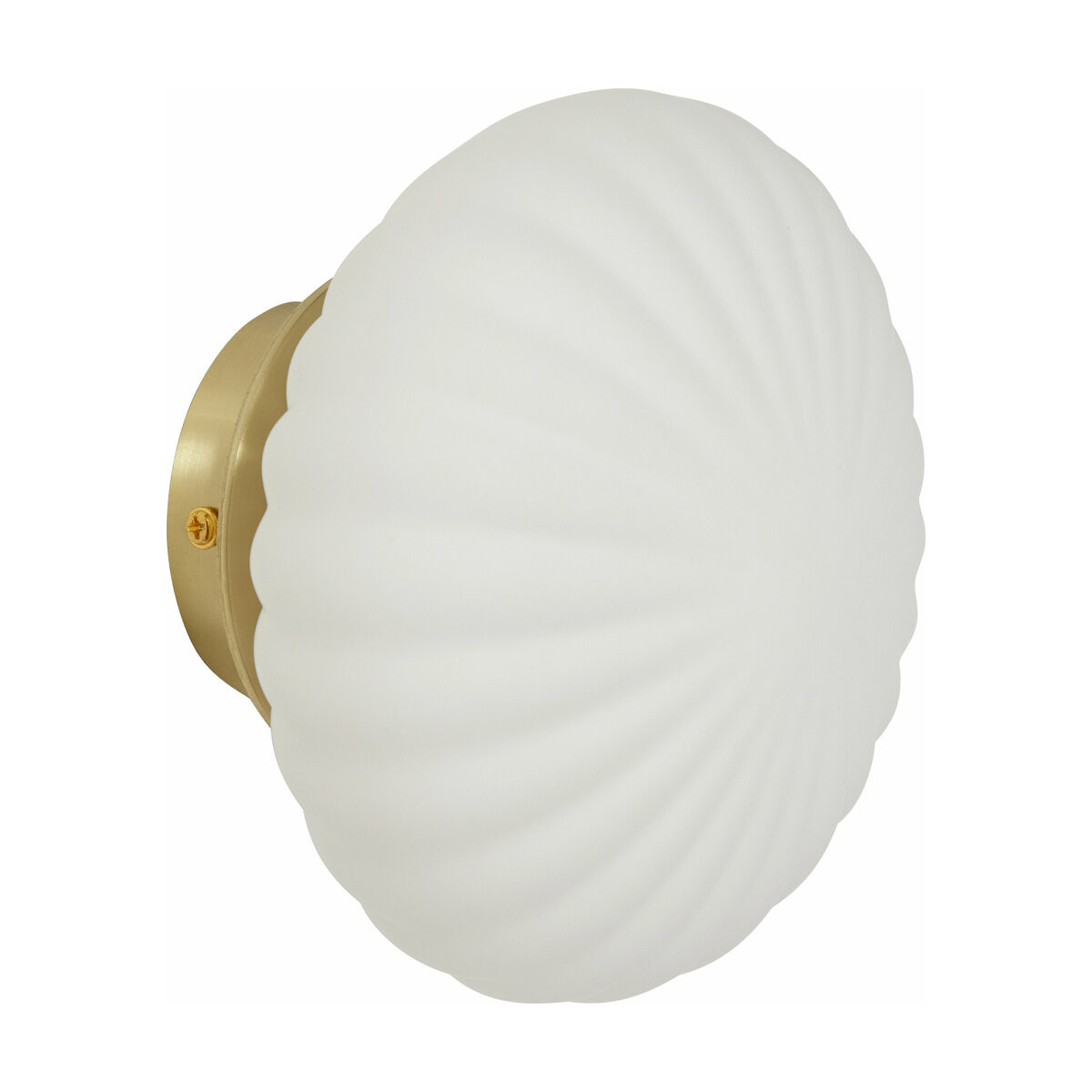 Petite applique blanche en verre et laiton - Hübsch | The Cool Republic - Reward Style