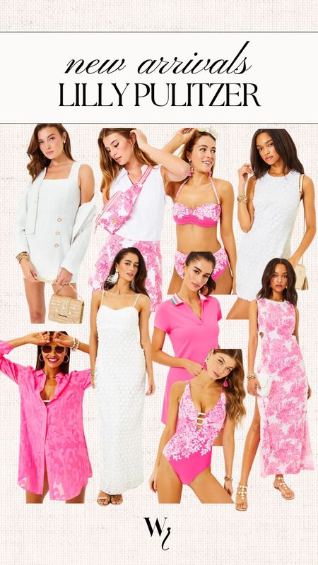 New Lilly Pulitzer arrivals pink and whit spring dresses 

#LTKsalealert #LTKSpringSale #LTKstyletip