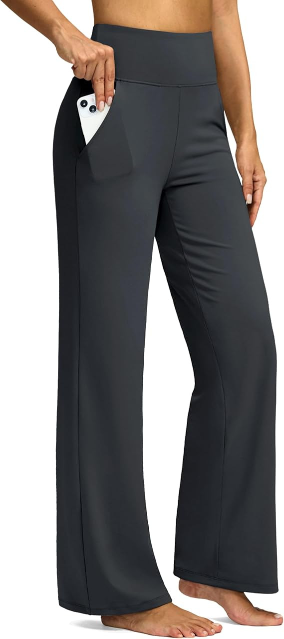 G Gradual Yoga Pants Women Wide Leg Dress Pants with Pockets High Waist Stretch Petite/Regular/Ta... | Amazon (US)