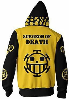 Colonghsou Luffy Hoodie Japanese Anime Novelty Sweatshirts Trafalgar Law Cosplay Costume Long Sle... | Amazon (US)