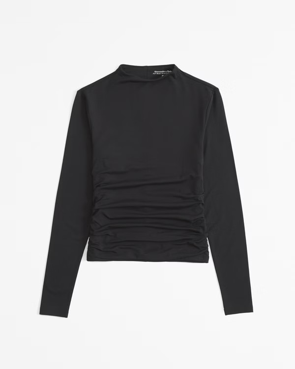 Women's The A&F Paloma Long-Sleeve Top | Women's Tops | Abercrombie.com | Abercrombie & Fitch (US)