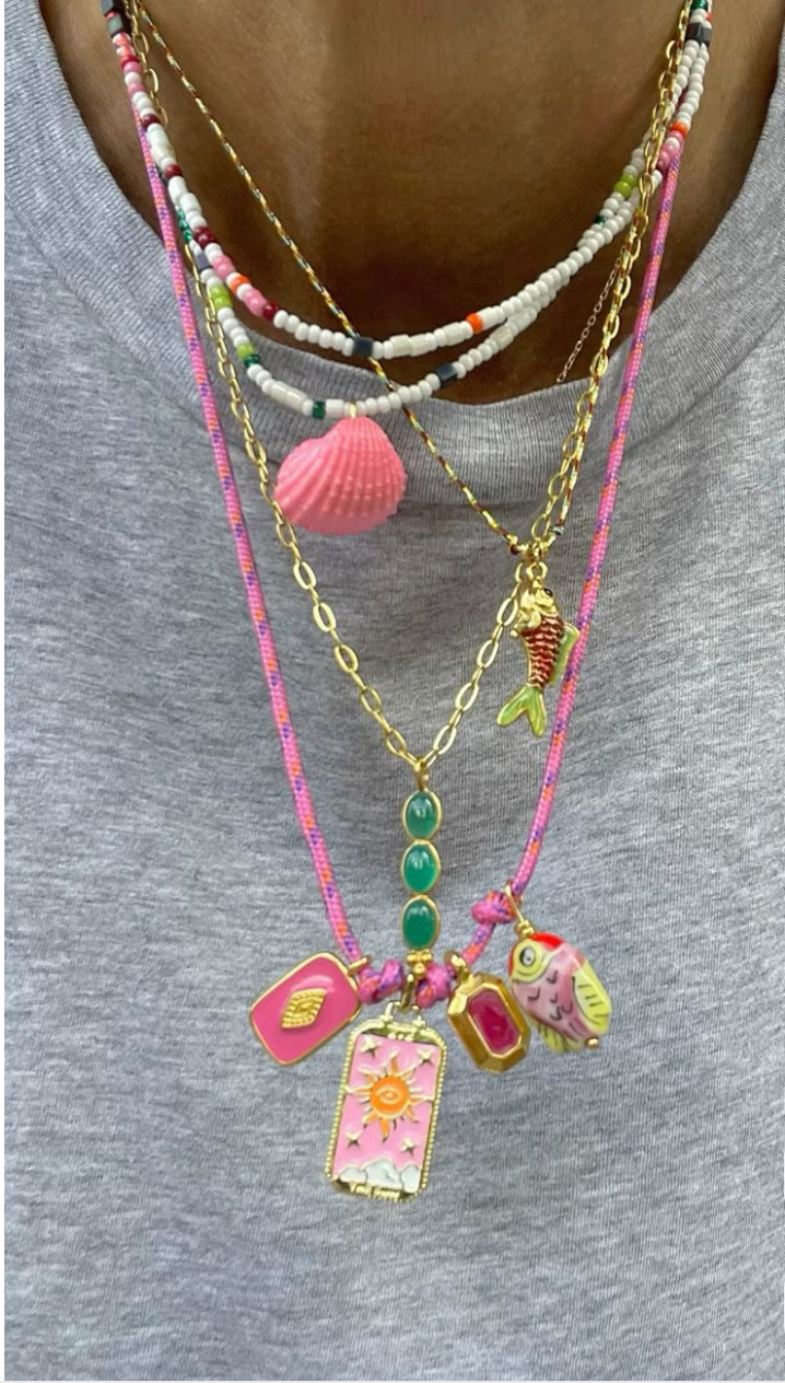"Stacking up the charm! ✨💖 This charm necklace set is the perfect mix of playful and chic, adding the *ultimate* touch to any outfit. Ready to elevate your style? 😍 #NecklaceStack #CharmJewelry #AccessoryGoals #LTKStyle" 

 #LTKSpringSale #LTKSeasonal